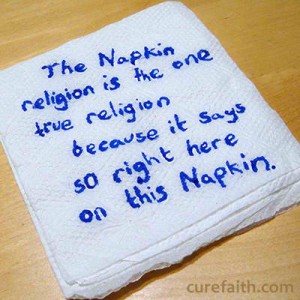The napkin religion