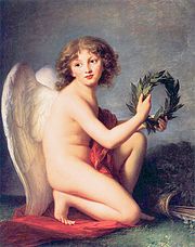 Según la versión más difundida, es hijo de Venus, la diosa del amor, la belleza y la fertilidad, y de Marte, el dios de la guerra.