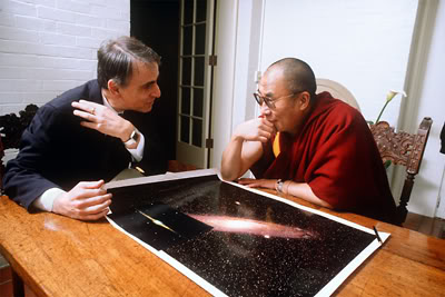 Sagan y el Dalai Lama.